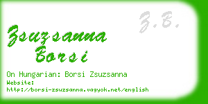 zsuzsanna borsi business card